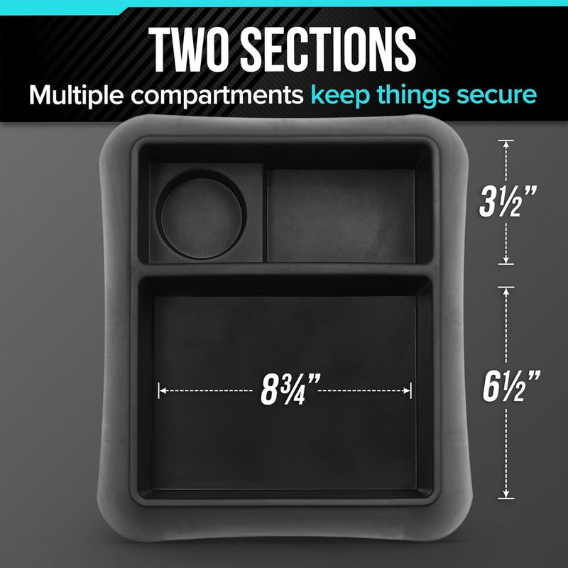 Moblorg Heavy Duty Storage Organizer for Vehicle Trunk, Garage, Under Sink Organizer, Recycled Plastic, Made in USA (Black) - Image 5